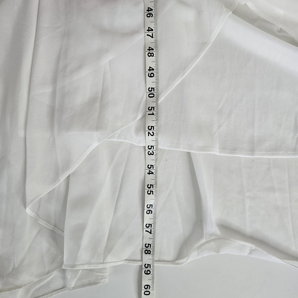 Baltic Born Katya Ruffle Maxi Dress White Size M Bridal Garden Party Flowy - Picture 13 of 15